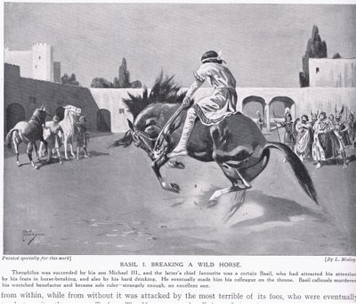 Basil I, temt een wild paard door Leslie Mosley